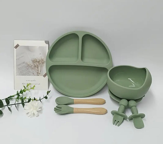 Juego para alimentación  - color verde