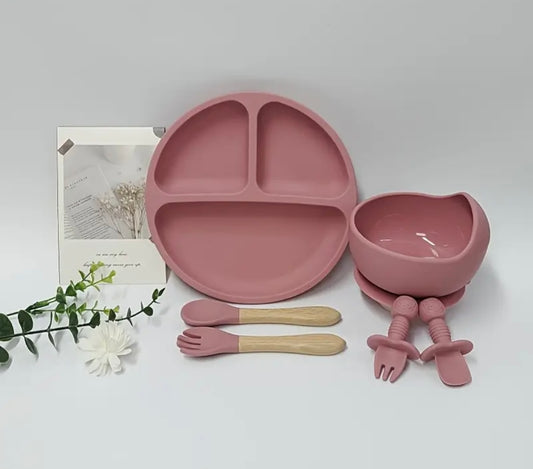 Juego para alimentación - color Rosa