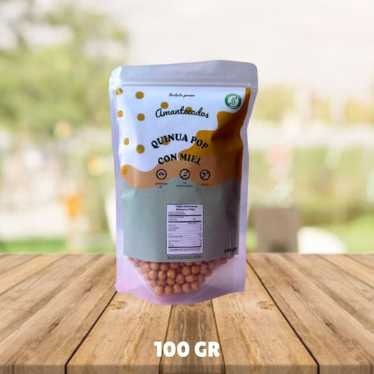 Cereal Quinua pop con miel - 100 gr