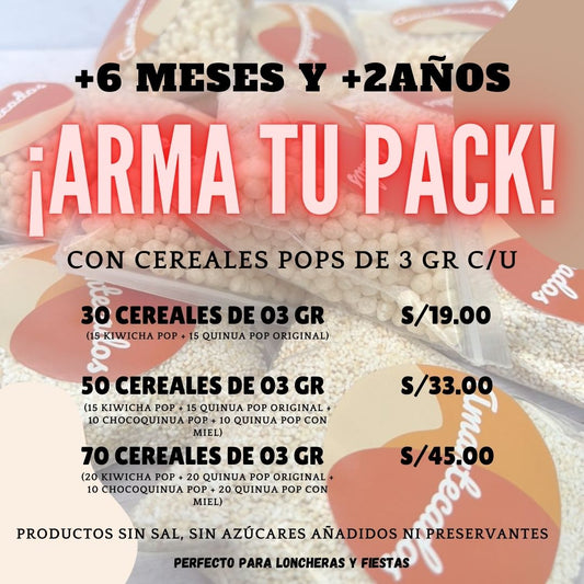 30 CEREALES POPS DE 03 GR C/U