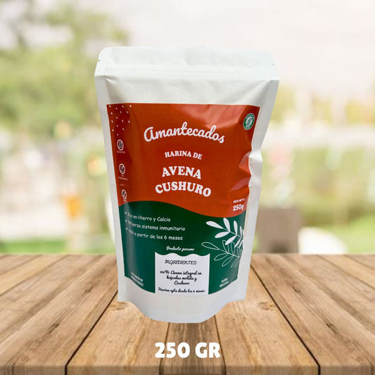 Harina de avena enriquecida con alga cushuro - 250 gr
