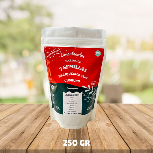 Harina de 7 semillas enriquecida con alga cushuro - 250 gr