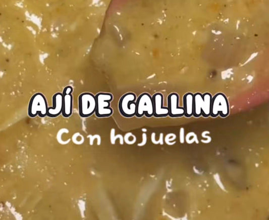 Ají de gallina con hojuelas de kiwicha + Kéfir
