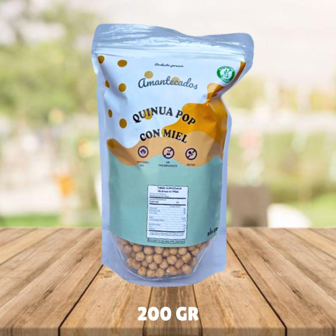 Cereal Quinua pop con miel - 200 gr