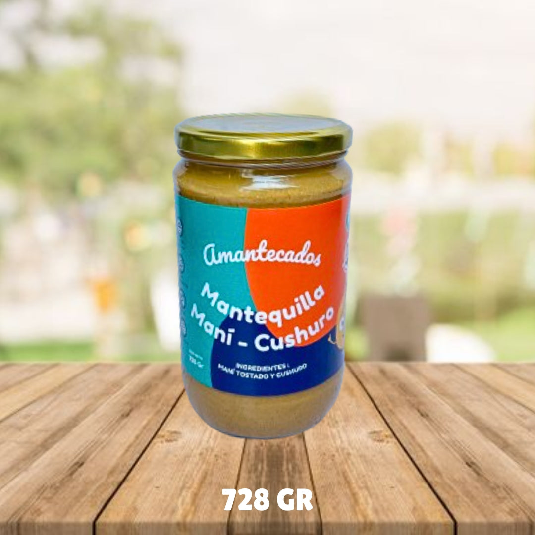 Mantequilla de maní enriquecida con alga cushuro