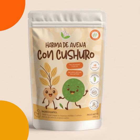 Harina de avena enriquecida con alga cushuro - 250 gr