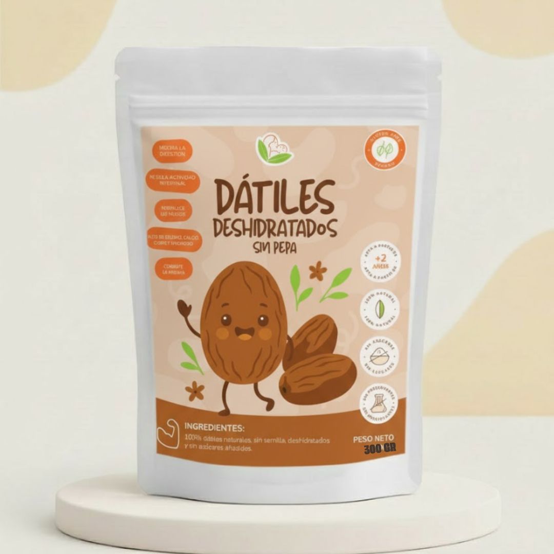 Dátiles enteros sin papa deshidratados
