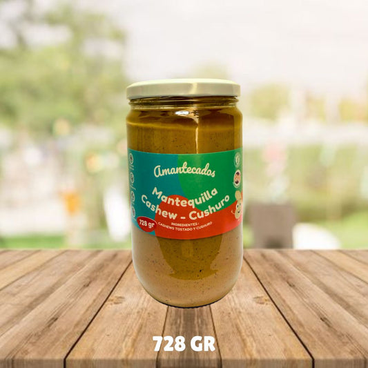 Mantequilla de Cashews enriquecida con alga cushuro - 728 gr